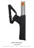 Archery Arrow Quiver: High-Quality Oxford Cloth, Three-Tube Storage, Wearable on Back or Waist