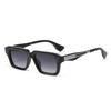 New European and American square sunglasses men's personalized sunscreen sunglasses fashion commuter rice nail sunglasses
