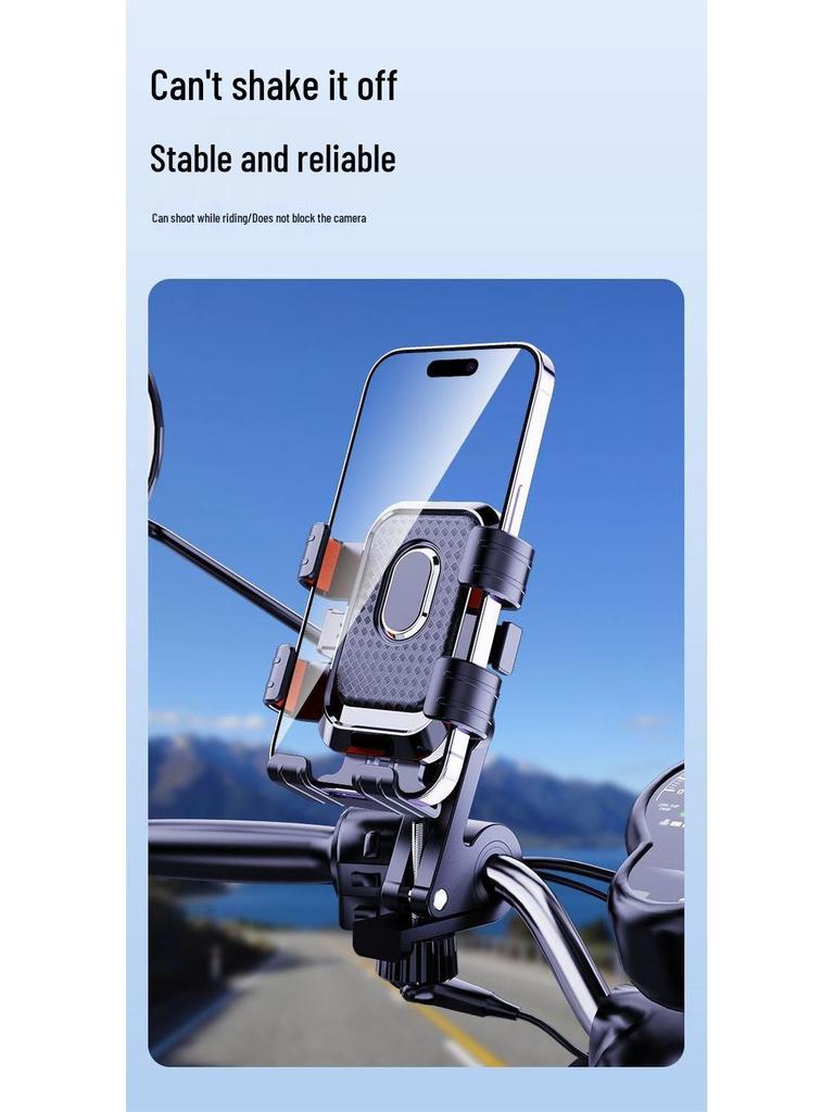 Electric Vehicle & Bicycle Phone Holder for Delivery & Navigation