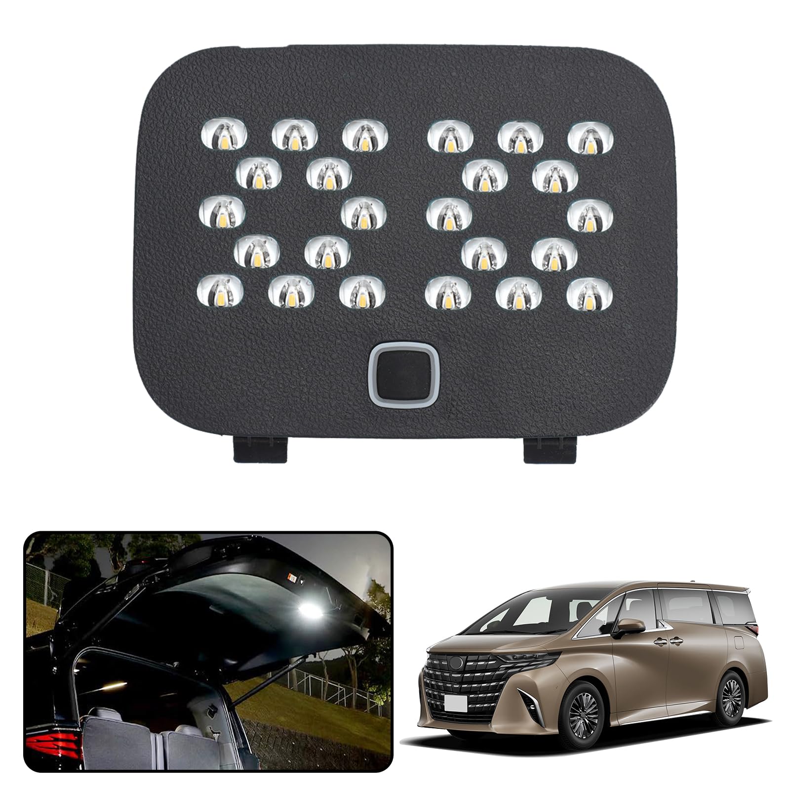

TELLIKA Luggage Lamp for Toyota Alphard and Toyota Vellfire Brightness Customizable Interior LED Luggage Includes Instruction Set June 2023 White (40