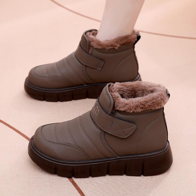 Fleece Warme Schneestiefel, Lässige Dicksohlige Ein-Fuß Anti-Rutsch Schuhe