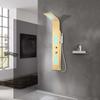 Curved Golden Stainless Steel Shower Panel System