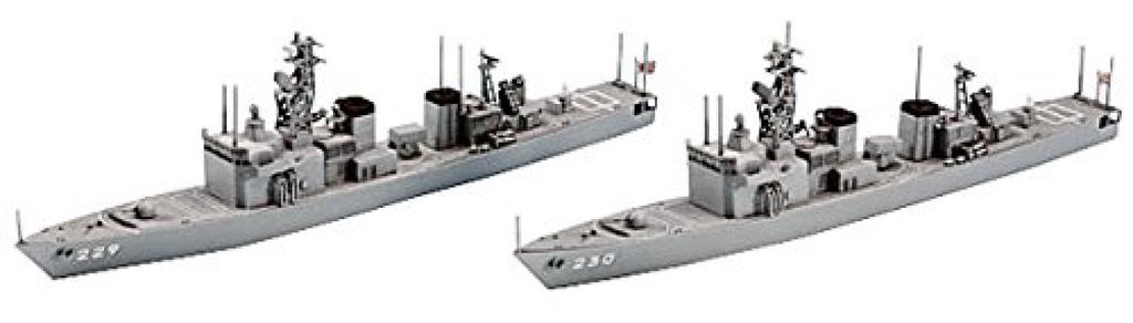 Hasegawa Waterline Series Japan Maritime Force Escort Ship Plastic Model 013 1/700 Self-Defense Abukuma/Jintsu