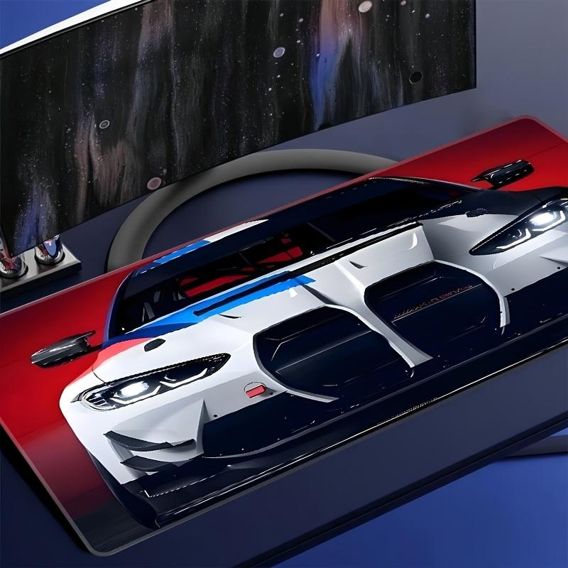 Lebendiges Sportwagen-Design Mauspads Groß Gummi Anti-Rutsch PC Schreibtischzubehör Mousepad für Büros und Gamer Tastatur Dekormatte