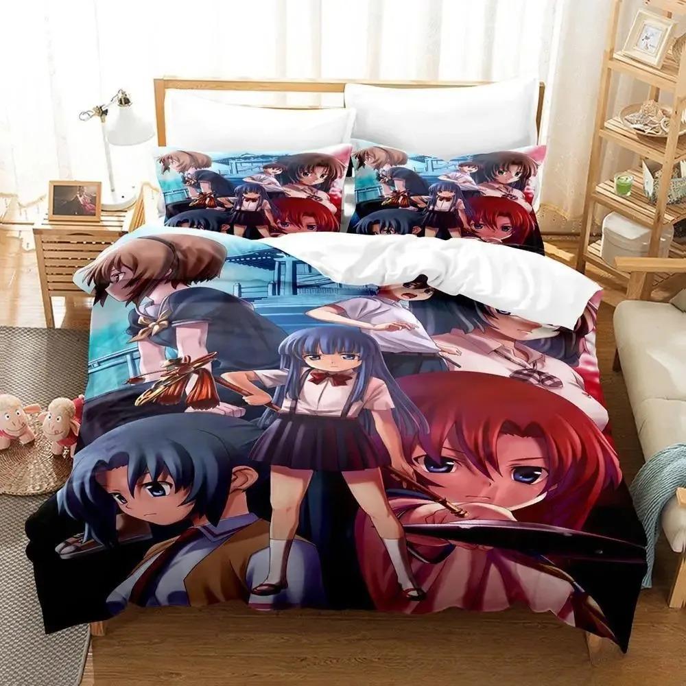3D Druck Anime Higurashi When They Cry Bettwäsche Set Einzelbett Twin Full Queen King Size Bettset Aldult Kinder Schlafzimmer Bettbezug Sets