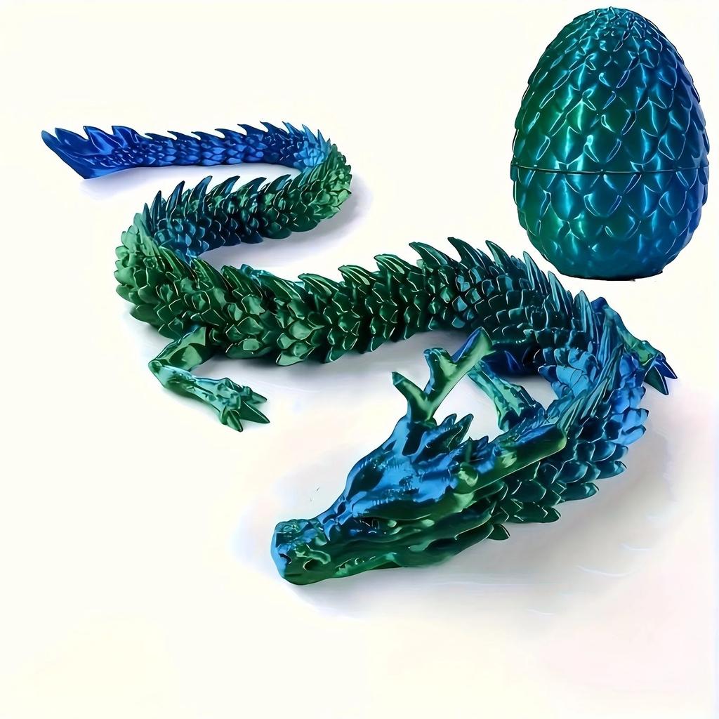 6.5CM 15CM New Dragon Scale Egg Printing Flying Rotating Articulated Wing Home Decor 3D style Entertaining Play Safe Kid Friendly Fun
