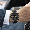 WWOOR Military Watch Men Chronograph Sports Watch For Men Luxury Square Stainless steel Quartz Waterproof Wristwatch Male Clock