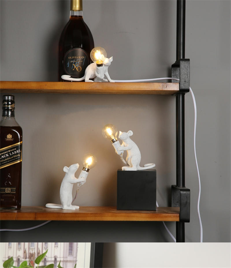 1 pc Italy Designer Mouse Table Resin Table Lamps Bedroom Decorative Floor