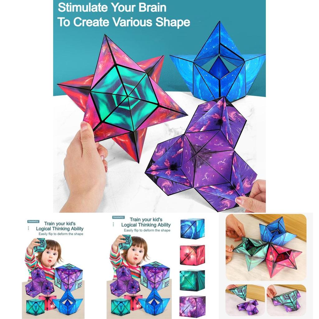 Magic Cube 3x3x3 Plastic Diy Colorful Packaging Age 7+