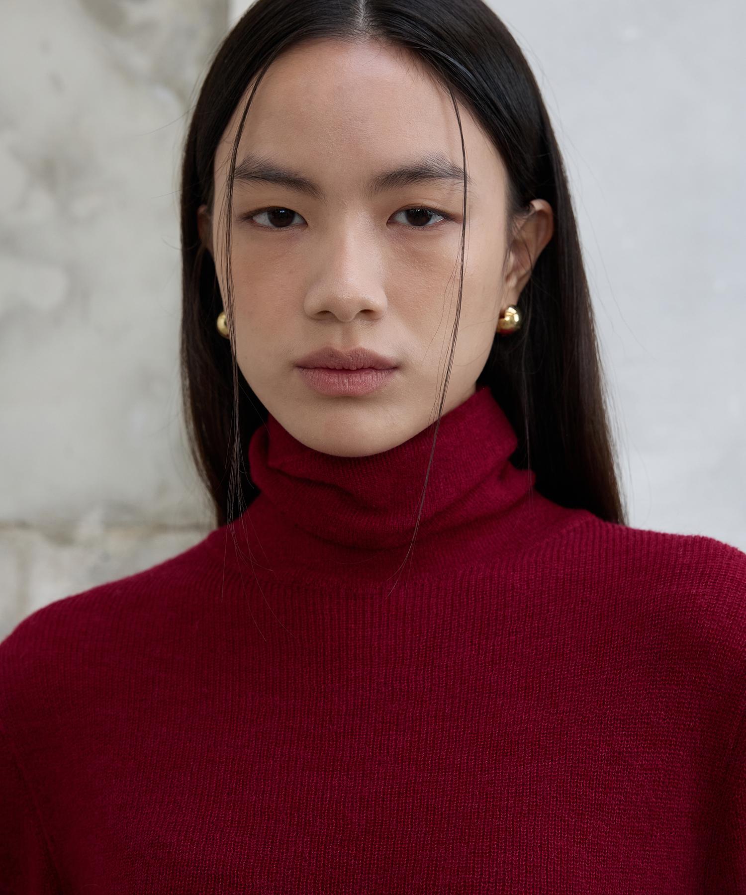 Bundak Saints Mohair Turtleneck Sweater Scarlet Scarlet/Free