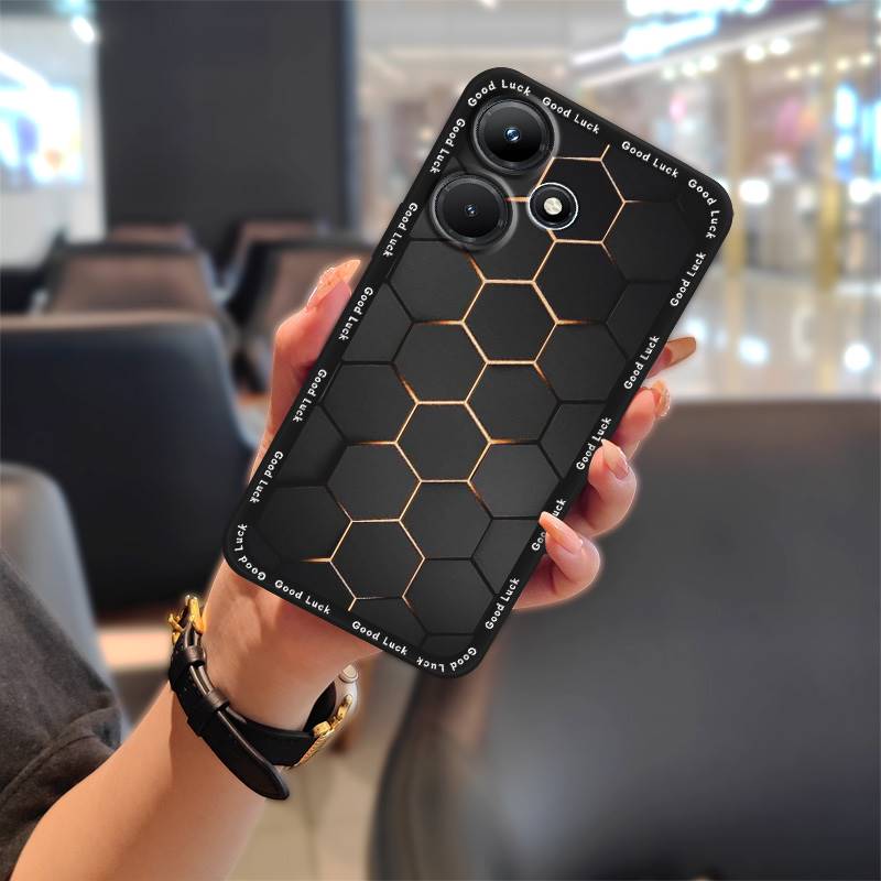 Full wrap Dirt-resistant Phone Case For infinix X6831/Hot30 4G Anti-knock Graffiti Fashion Design Shockproof Durable TPU