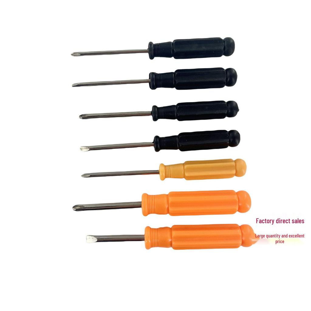 Black Handle Phillips/Slotted Screwdriver Set (2.0-5.0mm) for Toy and Small Appliance Repair