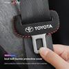 Car Seat Belt Buckle Plug Cover Suede Protective Sticker For Toyota RAV4 Corolla Yaris Prius CHR Camry Prado Mirai Hilux Alphard