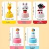 Colorful Giraffe Kitchen Timer,Rotating Desk Clock with Playful Cartoon Design, Ideal Birthday Gift, Plastic Material, No Electricity Needed