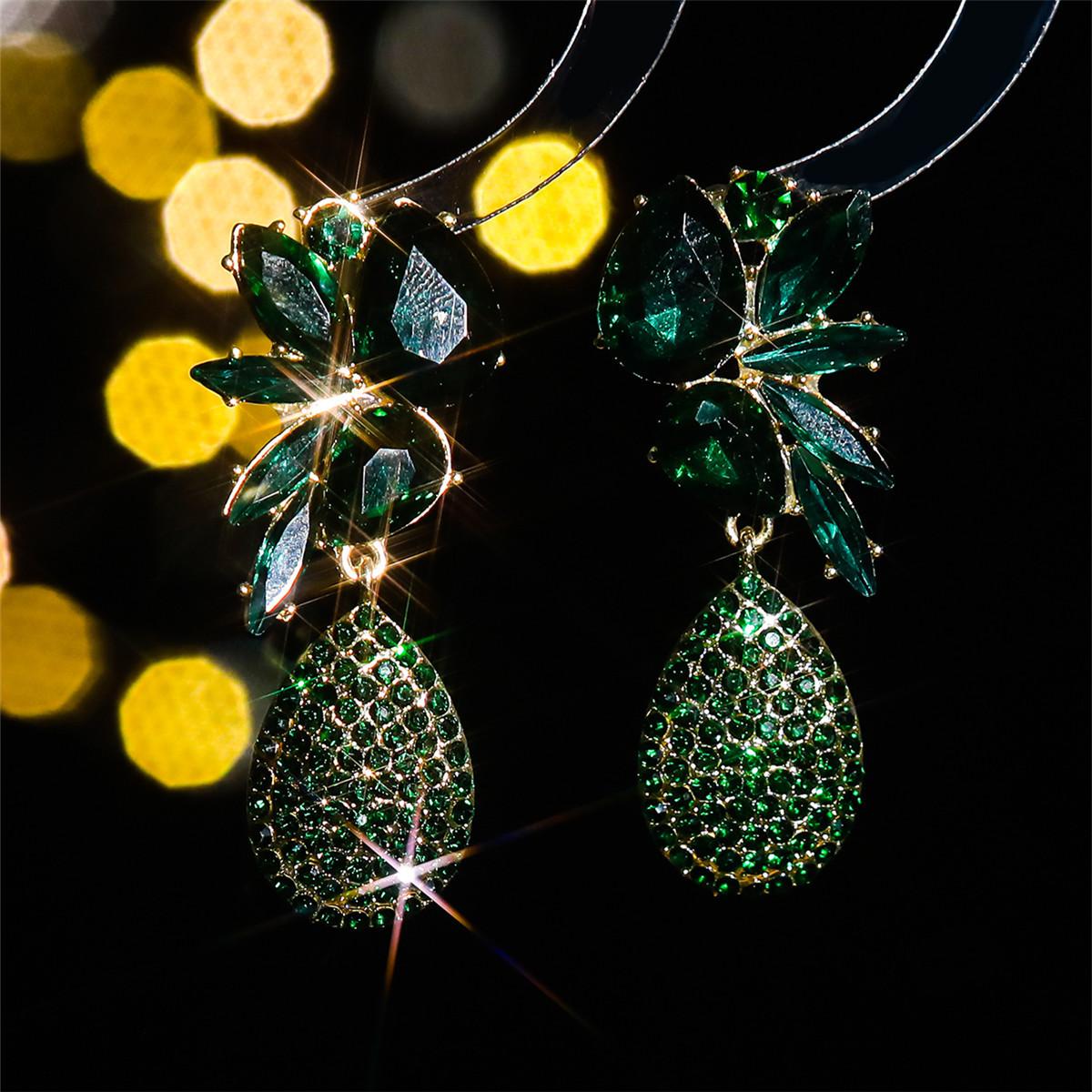 

Модні довгі сережки з кришталем Темперамент Блискучі сережки-бантики Трендові жіночі сережки