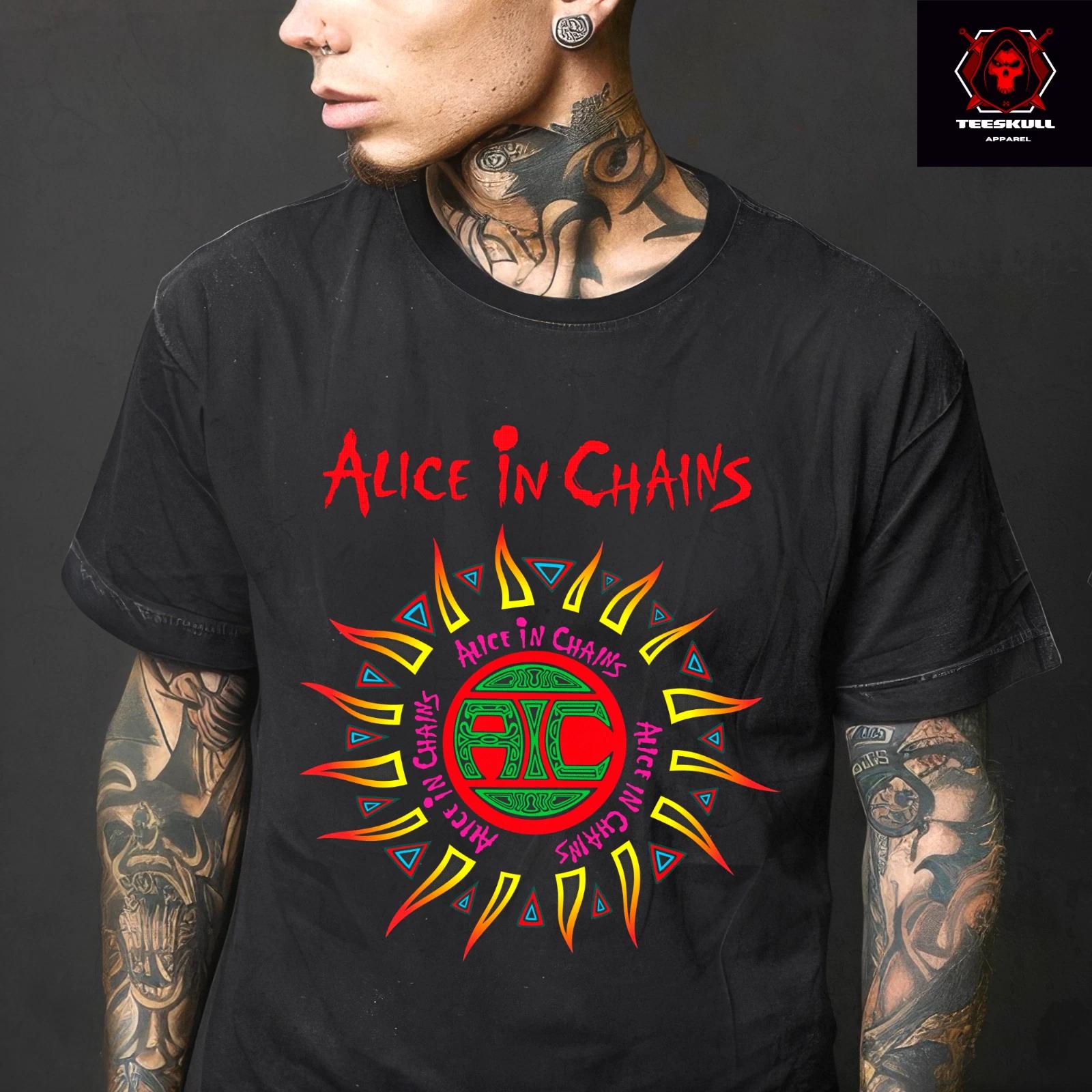 Alice in Chains Classic Rock Metal Band Unisex Premium Cotton T-Shirt XL
