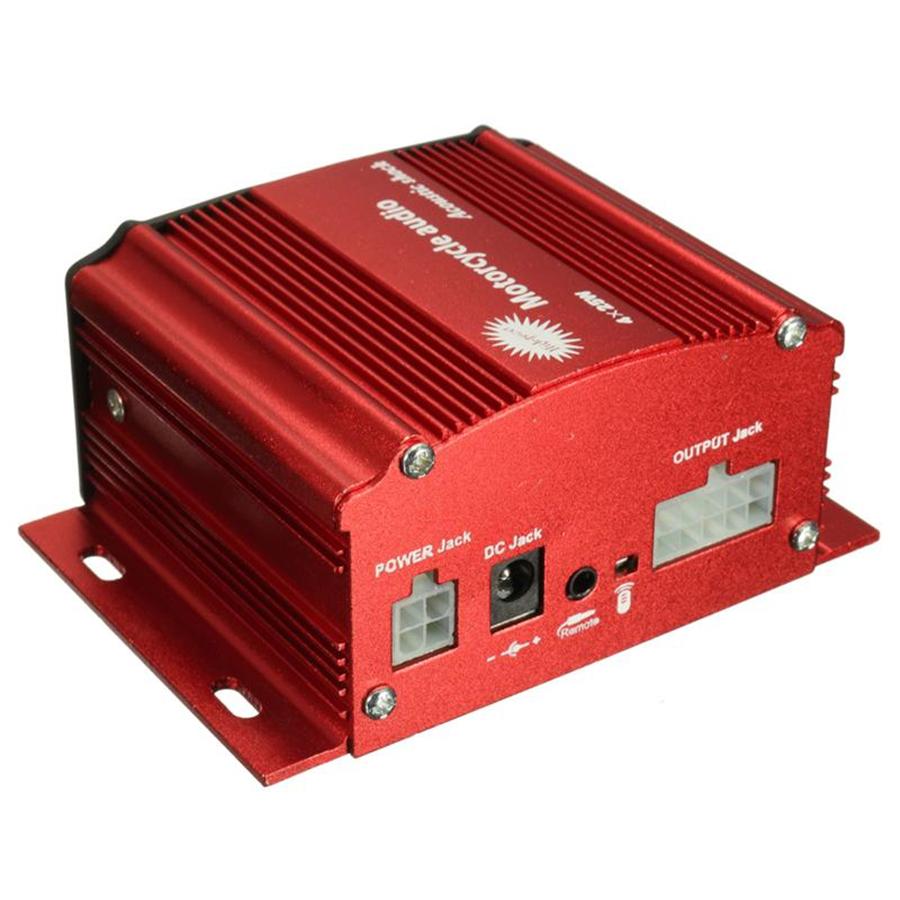 Motorcycle Audio Music Speaker Amplifier Stereo Sound System With Remote Control