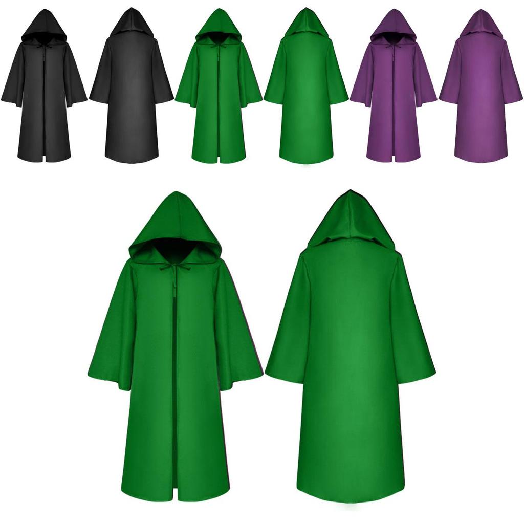 Premium Quality Star Wars Jedi Warrior Hooded Cloak Cape Robe For Cosplay Events