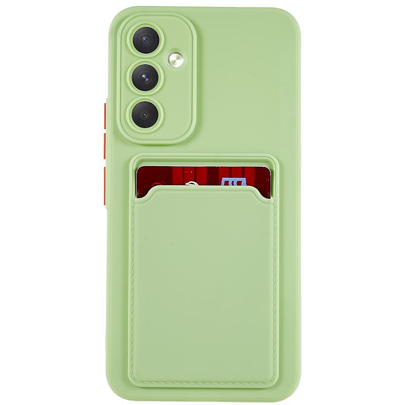 

Soft TPU Case for Samsung Galaxy A54 5G Case Protective Phone Cover with Card Slot Light Green