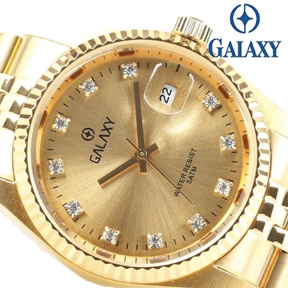 Galaxy 50M Waterproof Men's/Women's Couple Wristwatch QT7013MC/QT7013FC
