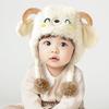 Thickened Lamb Beanie Caps Kawaii Children's Pullover Hats Winter Warm Hat  Outdoor Activities