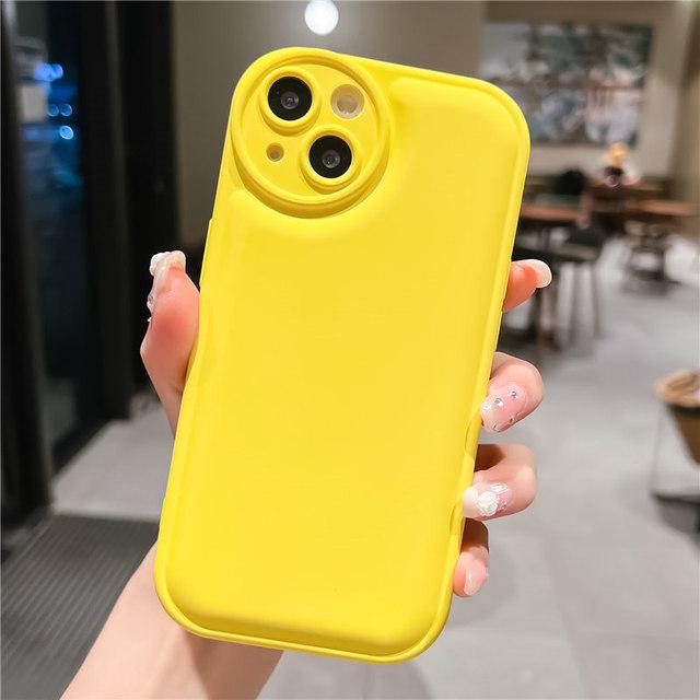 Ochrana objektivu Pouzdro na telefon Candy Color pro Iphone 13 11 12 14pro Max Xs Max Xr X 14 Plus Vzduchový silikonový nárazuvzdorný kryt nárazníku
