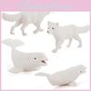 Arktischer Simulierter Bär Weißfuchs Robbe Wal Polartiere Modell Ornament Set
