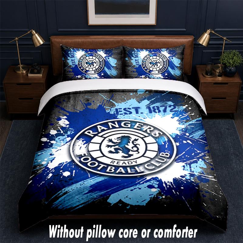 Set Biancheria da Letto Design Rangers FC 1 Copripiumino + 2 Federe Morbido Traspirante Biancheria da Letto per la Casa