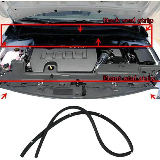 Car Back-Engine Hood Sealing Strip Rubber Weatherstrip for Toyota Corolla 2007 2008 2009 2010 2011 2012 2013