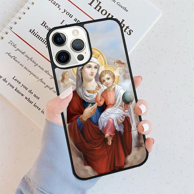 Virgin Mary of Hope Catholic Religious Phone Case For iPhone 17 Air 16 pro max 15 14 plus 12 13 Shell Cover coque