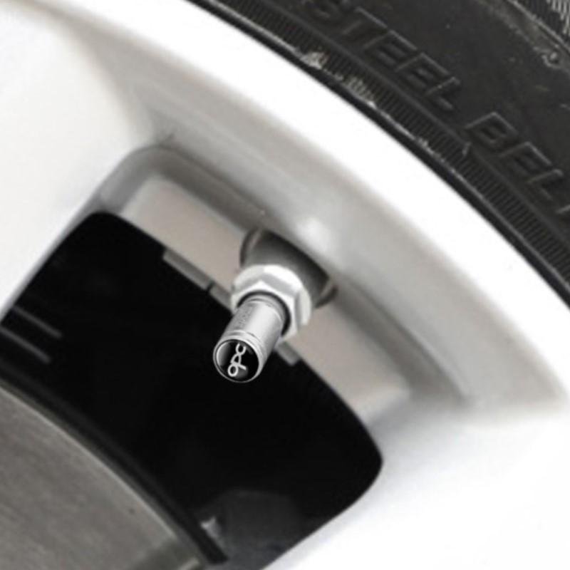 AAAYT1 4pcs Metal Badges Car Wheel Tire Valve Caps Covers Auto Accessories For Opel Mokka Corsa Meriva Zafira Astra J H G Car Valve Cap