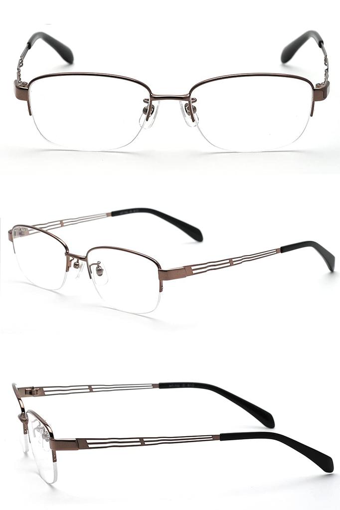 MATURITE Reading Glasses Stylish Blue Light Cutting Frequency Brown Men's 2.0 MT-702