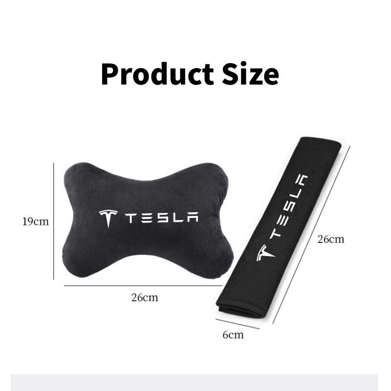 Car Seat Headrest Pillow Neck Support Protector Cushion for Tesla Model Y Model 3 Model S Model X Roadster Auto Accessories