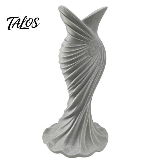 Vaso Sagomato Abito da Sera Stampato 3D Talos, Fioriera Scultura Abito Elegante, Ornamento Minimalista per Casa per Ingresso Mobile Laterale