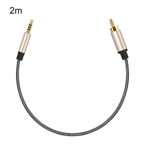 1/2m RCA to AUX 3.5mm Jack Coaxial Audio Connector Cable for Xiao-mi 1/2 TV