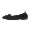 BARBARA Lambskin Suede 1cm Flat Bbg580bk