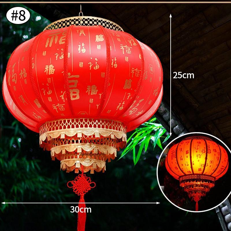 2026 Chinese New Year Hanging Pendant Decoraitons Red Lanterns Spring Festival Celebration Good Fortune Foldable Lantern