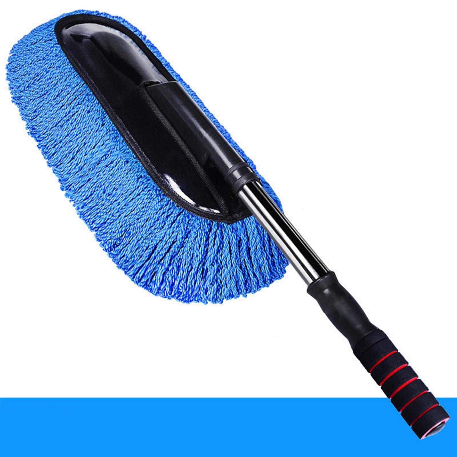 

Щетка для мытья автомобиля с выдвижной длинной ручкой, швабра из микрофибры для мытья автомобиля, многофункциональный инструмент для чистки от пыли