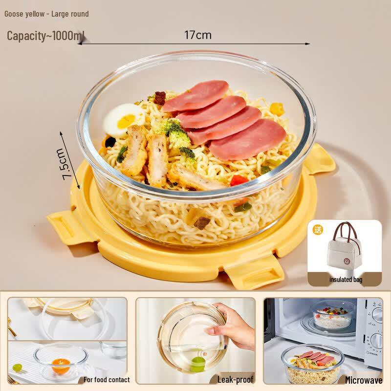 Microwave-Safe Glass Lunch Box