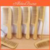 Natural Bamboo Tooth Wide Hair Comb For Women Men Antistatic Afro