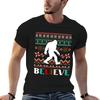 Believe Bigfoot Sasquatch Santa Tshirt Unisex T Shirts For Unisex Unisex T Shirt Graphic Tshirt