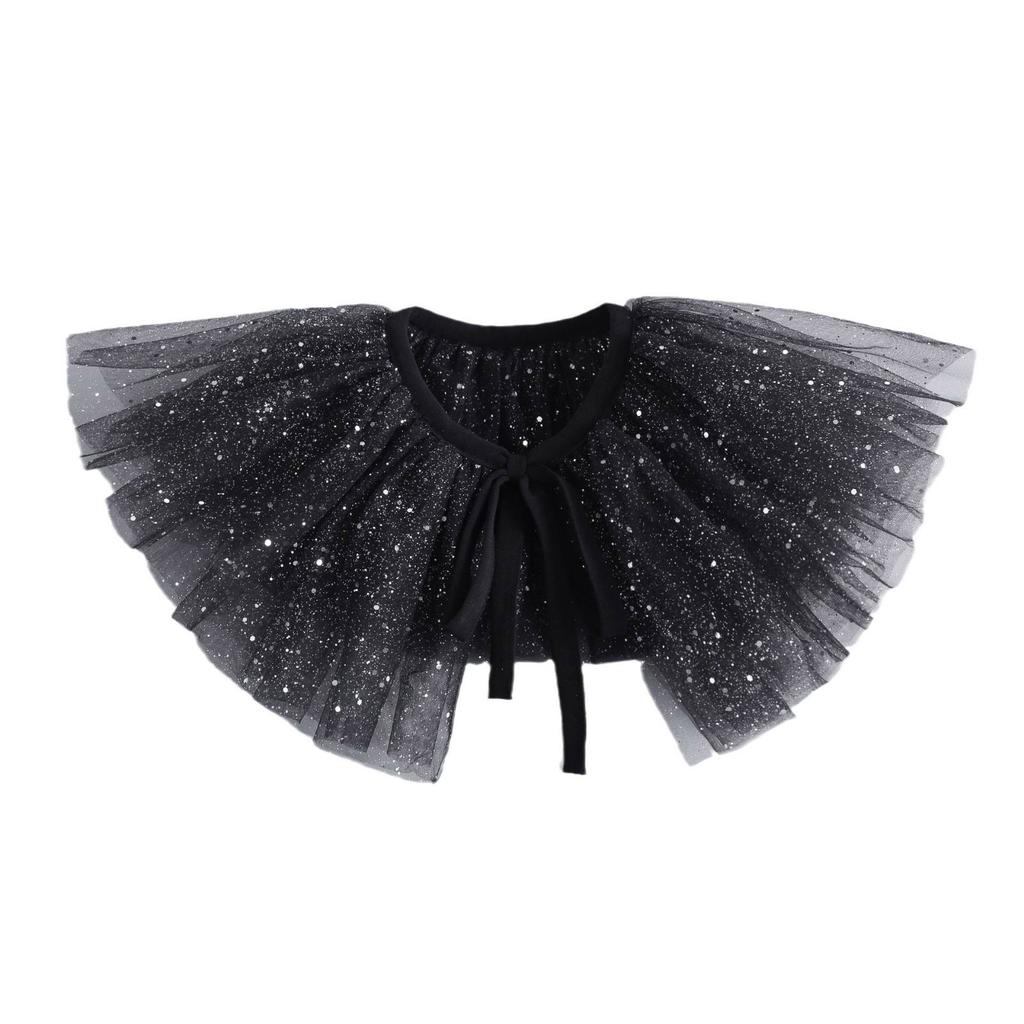 Multipurpose Jabot Collar Lace Puff Collar for Masquerades Parties Cosplay Event Costume Neckwear Collar for Roleplay