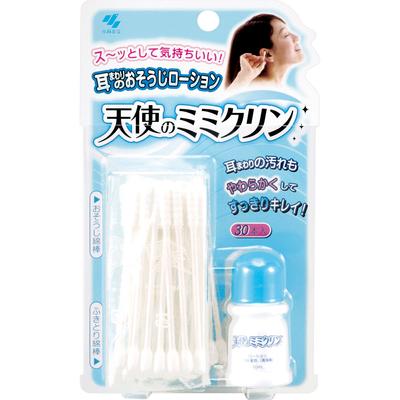 Mimikurin Tenshi No 30pcs + 12ml Adhesive Cotton Swabs Cotton Swabs Adhesive Cotton Swabs