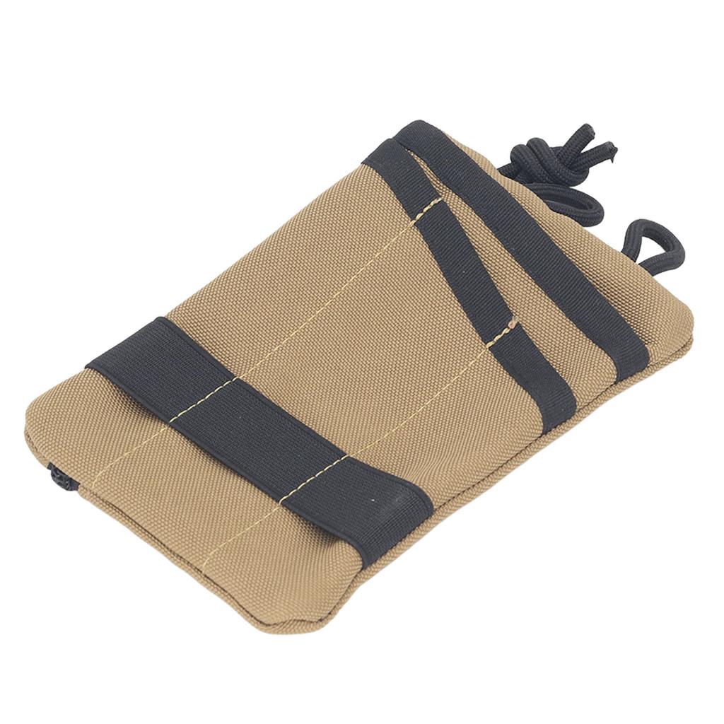 Pung i Oxford-stoff Bærbare innskuddsposer Nøkkelkortholder Myntkortholder Belteveske Oppbevaringspose khaki