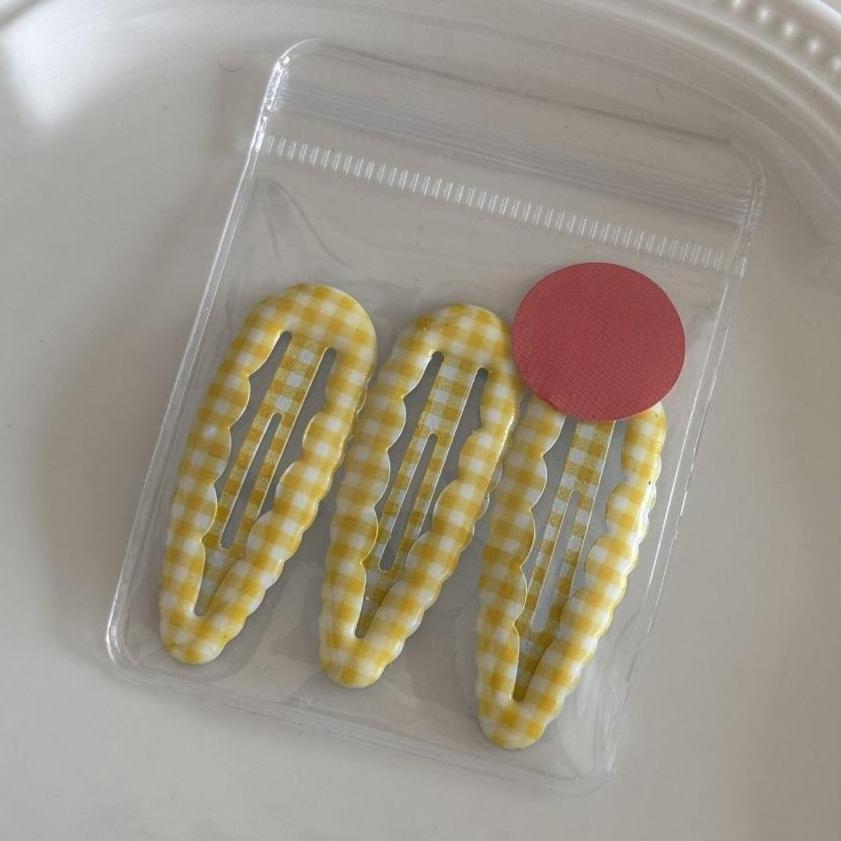 3-12pcs Waterdrop Wave Edge Grid BB Clips Basic Hairclips Wave Point Shattered Hair Clips Hair Accessories 3pcs