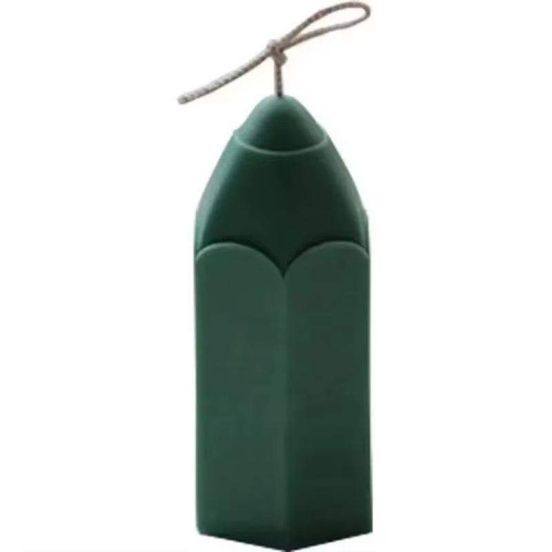 3D Pencil Shaped Silicone Candle Mold DIY Cylindrical Aromatherapy Candle Soap Gypsum Resin Mold