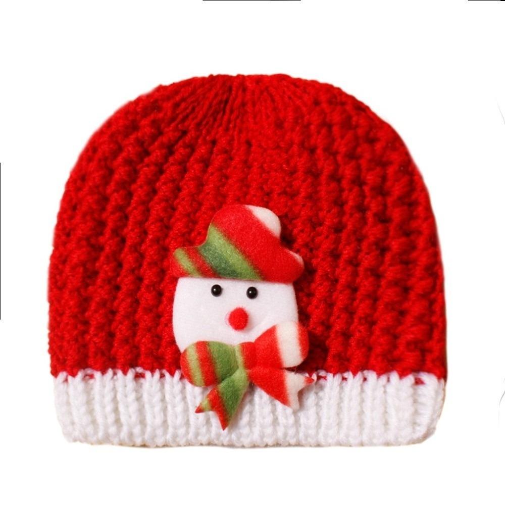 Warm Christmas Hat Coldproof Ear Protection Hat New Knitted Hat  Baby