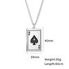 Minimalist Laser Engraved Ace Of Spades Pendant Necklace Unisex Fashion Jewelry Accessory
