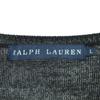 RALPH LAUREN One point logo Long sleeve knit cardigan L black Women Used