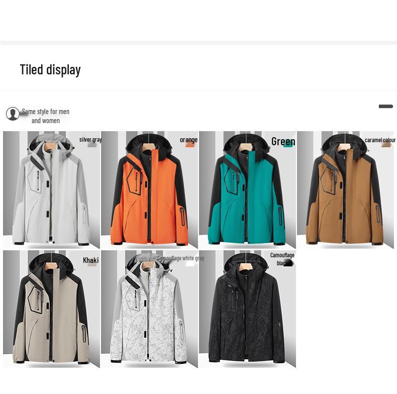 Unisex 3-in-1 Waterproof & Insulated Hiking Suit with Custom Logo
